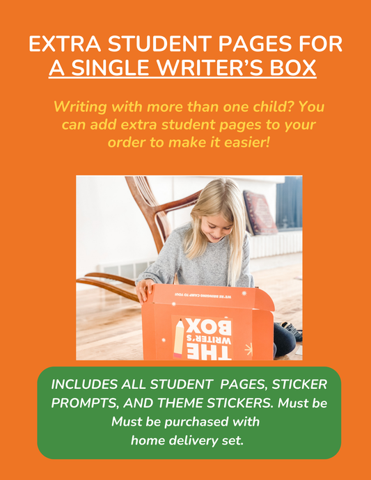 Extra Student Pages of Single Writer's Boxes