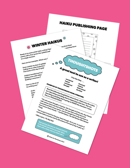 Snow Much Fun Writer's Box - Printable